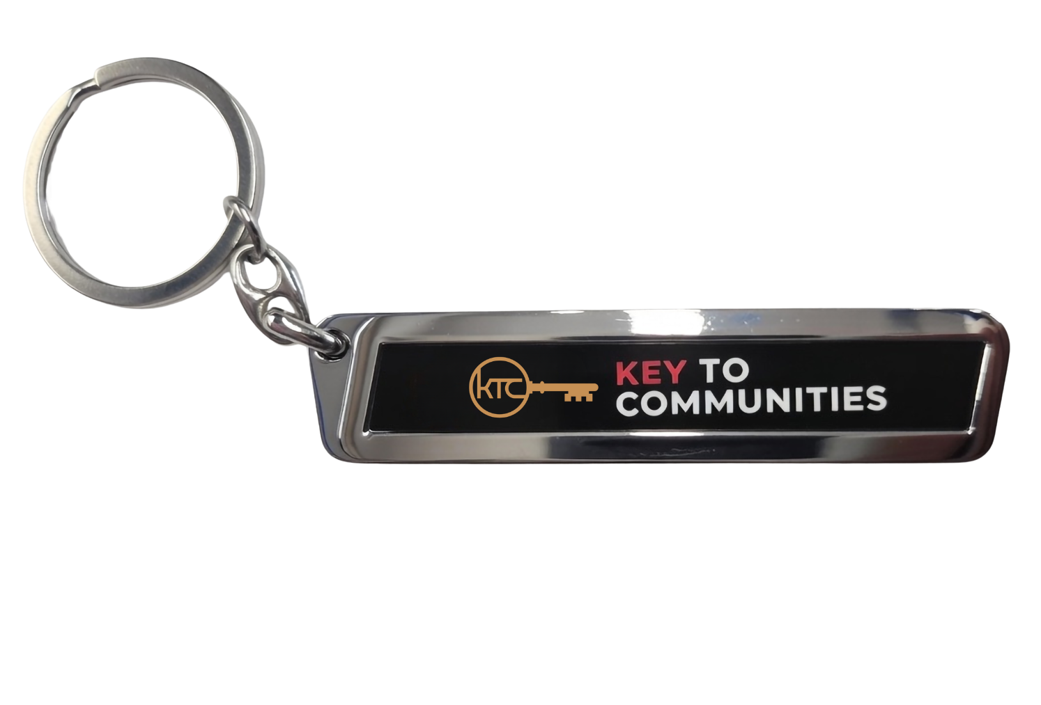 "Key To Communities" Key ring