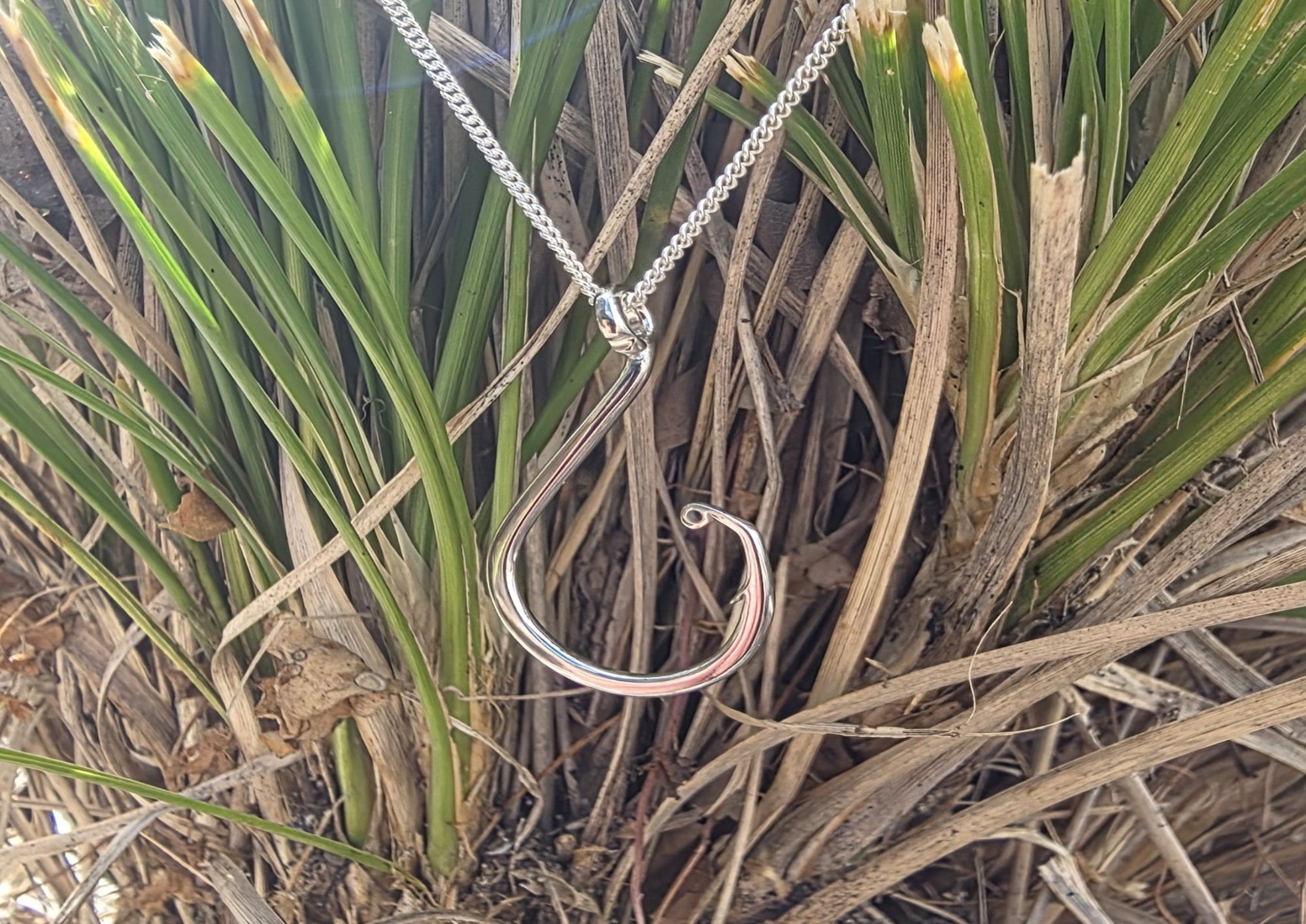 "Hooked on Communities" Platinum Pendant